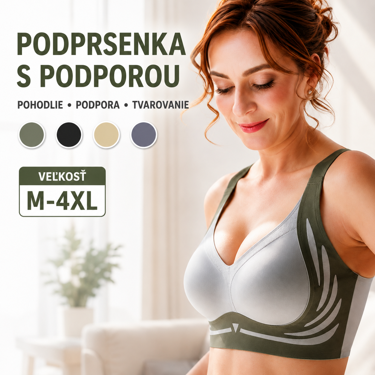 👙【2 balenie】Dámska jednodielna bezdrôtová podprsenka❤️【40-85KG】