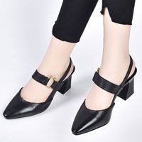 👠2026 μοδάτα καλοκαιρινά γνήσιο δέρμα χοντρό τακούνι μοντέρνα ψηλοτάκουνα🔥