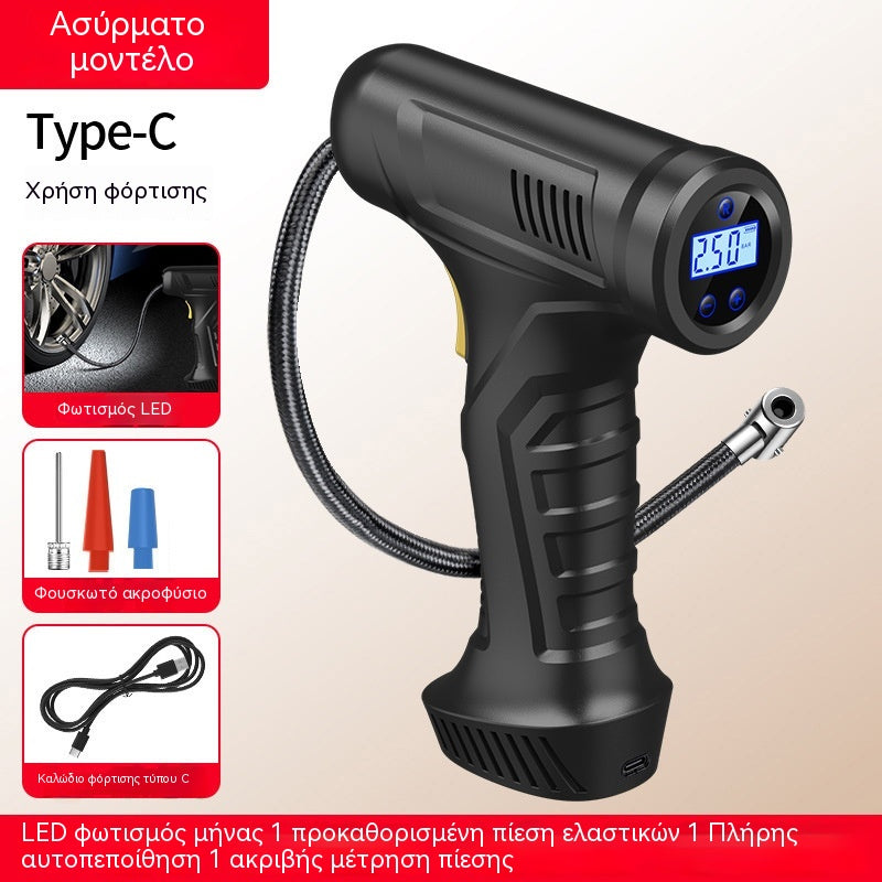 39% OFF🚗💨🔥Πολυλειτουργικός ασύρματος φορητός φουσκωτής ελαστικών αυτοκινήτου με ψηφιακή οθόνη