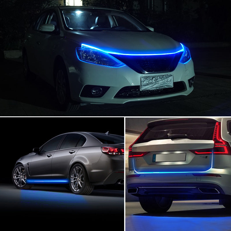 🌞50% έκπτωση! ✨Φώτα LED για το καπό αυτοκινήτου – Δυναμική έναρξη σάρωσης, Αδιάβροχα, Universal 12V, Πακέτο αξεσουάρ αυτοκινήτου