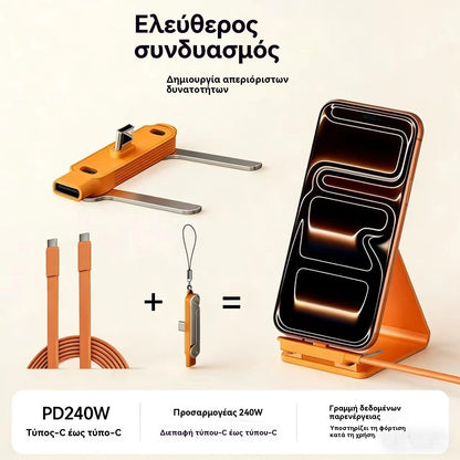 [Αγοράστε 1 Πάρτε 1 Δωρεάν]🔥 Δύο είδη για 27 ευρώ ⚡ Πτυσσόμενος προσαρμογέας βάσης φόρτισης, μπορεί επίσης να χρησιμοποιηθεί ως βάση τηλεφώνου