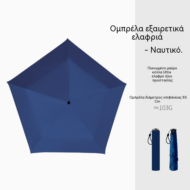 Εξαιρετικά ελαφριά συμπαγής ομπρέλα για βέλτιστη προστασία από τις καιρικές συνθήκες