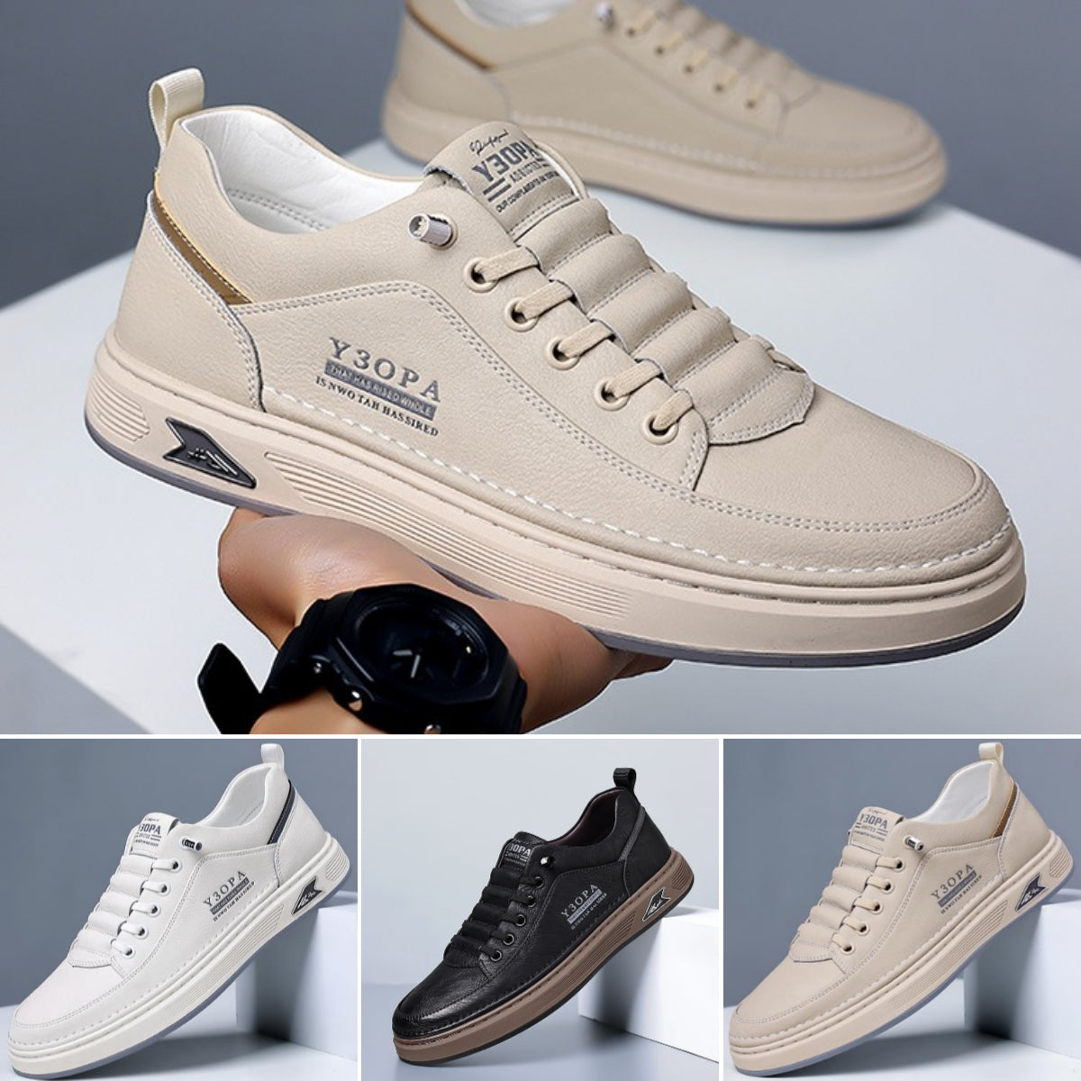 【59% OFF】🔥🏆【39-44】✨ Αθλητικά παπούτσια από δέρμα ανθεκτικά στο νερό και τη βρωμιά με μαλακή σόλα για μέγιστη άνεση