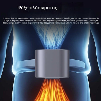 🌀❄Νέος ανεμιστήρας USB υψηλής χωρητικότητας με ψηφιακή οθόνη LED για χρήση στο αυτοκίνητο και σε εξωτερικούς χώρους