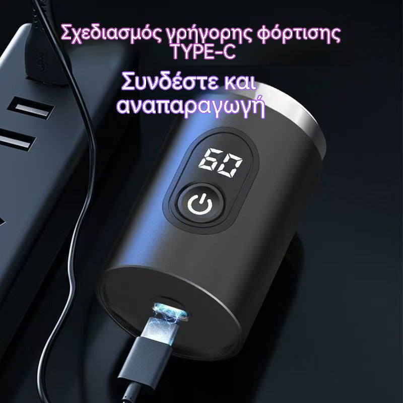 Νέα οικιακή επαναφορτιζόμενη πολυλειτουργική ξυριστική μηχανή ανδρών, τύπου πρέσας, βολική ξυριστική μηχανή ταξιδιού