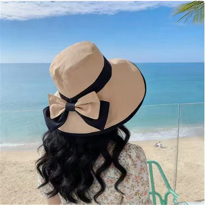 🌞📢 50% έκπτωση! 👒 Γυναικείο Καπέλο Ηλίου με Πλατύ Γείσο και Φιόγκο: Ελαφρύ, Αναπνέον & Προστασία από την UV ακτινοβολία 🌸