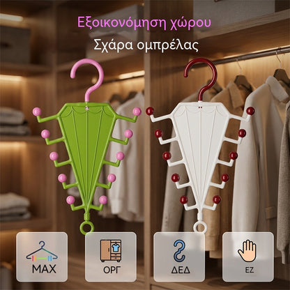 🔥🔥【Συσκευασία 6 τεμαχίων】👔👚Πολυλειτουργικό ράφι με γάντζους σε σχήμα V και δύο πλαϊνά.