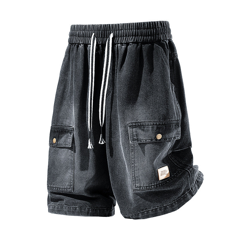 🩳【S-5XL】Ανδρικά καλοκαιρινά παντελόνια Cargo Casual με φαρδιά εφαρμογή 2026, τζιν American High Street☀️