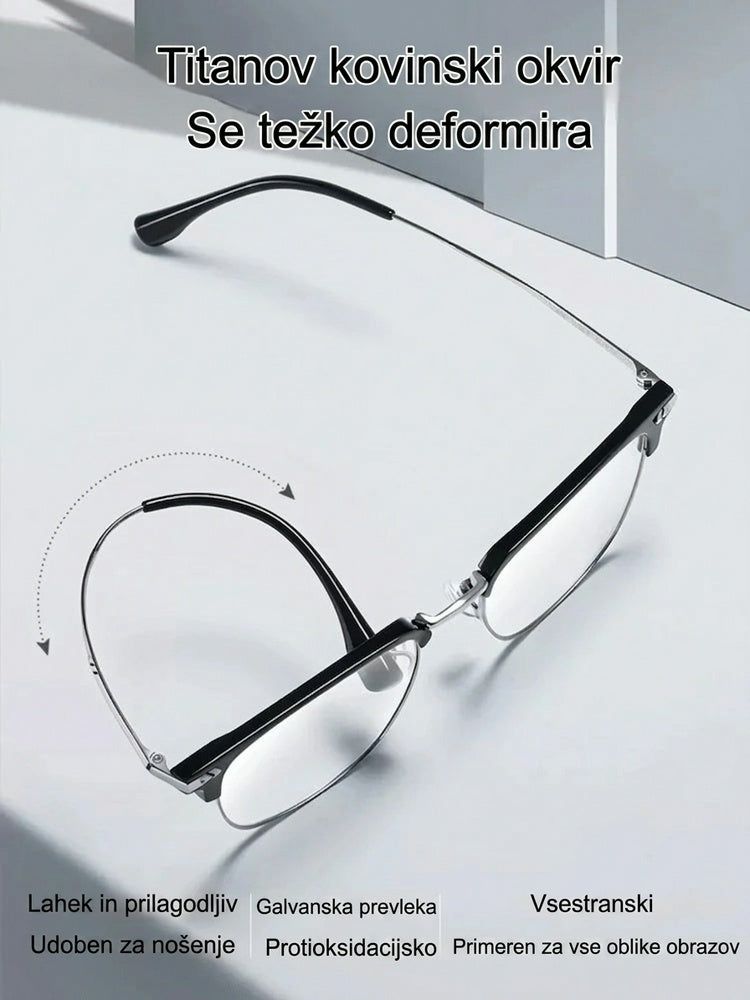 Pametna očala z avtomatskim zoomom proti modri svetlobi