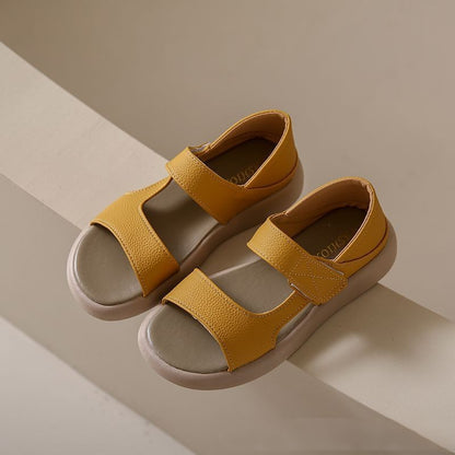 🔥【Μεγέθη 35-43】👡2026 Ρετρό καλοκαιρινά μονόποδα σανδάλια από μαλακό δέρμα και μαλακή σόλα