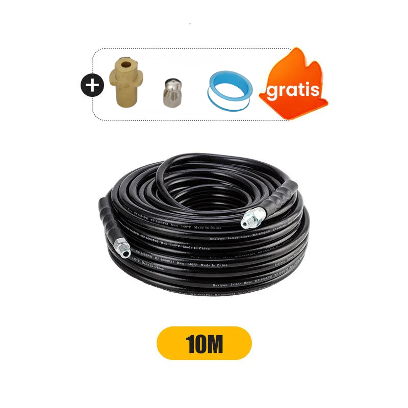 💦 50% ΕΚΠΤΩΣΗ ΑΜΕΣΗ! 🚿 Κιτ ψεκαστήρων αποχέτευσης 5800PSI - Ακροφύσιο και εύκαμπτος σωλήνας υψηλής πίεσης για φραγμένες αποχετεύσεις/σωλήνες🔧📦