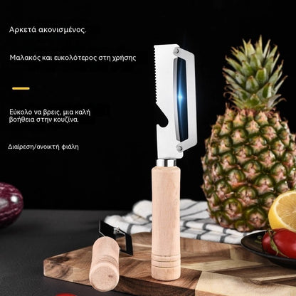 ✅Αγοράστε 1, πάρτε 1 δωρεάν (2 τεμάχια) 🧅🔪 Πολυλειτουργικός αποφλοιωτής λαχανικών: Ξεφλουδίστε, κόψτε λαχανικά σε φέτες, ανοίξτε μπουκάλια! 🔥
