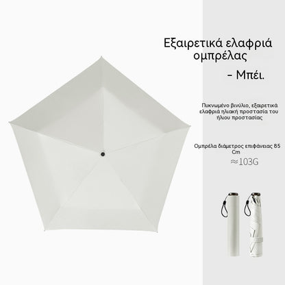 Εξαιρετικά ελαφριά συμπαγής ομπρέλα για βέλτιστη προστασία από τις καιρικές συνθήκες