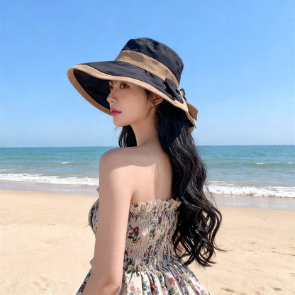 🌞📢 50% έκπτωση! 👒 Γυναικείο Καπέλο Ηλίου με Πλατύ Γείσο και Φιόγκο: Ελαφρύ, Αναπνέον & Προστασία από την UV ακτινοβολία 🌸