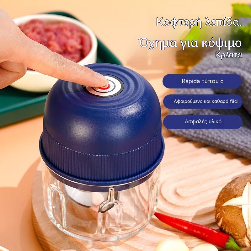 🔥【Αγοράστε 1 και πάρτε 1 δωρεάν】🧄 Ηλεκτρικός κόφτης σκόρδου, Μίνι φορητός κόφτης λαχανικών