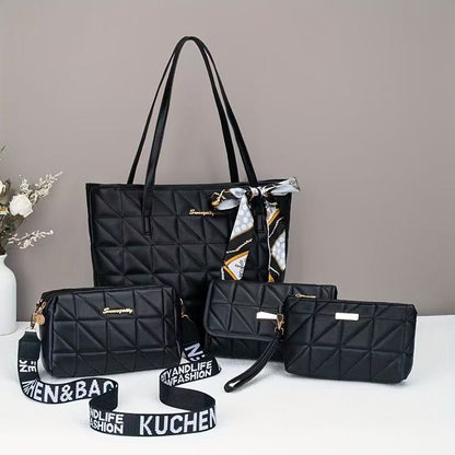 👜Σετ τσάντας tote (4 τεμάχια)Κομψό σετ καθημερινής τσάντας Tote για γυναίκες👜