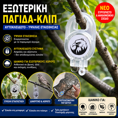 🐓🐦🔥【4 δωρεάν】Εξωτερική κλειδαριά παγίδας με ελατήριο, αυτοασφαλιζόμενη κλειδαριά παγίδας υψηλής ευαισθησίας