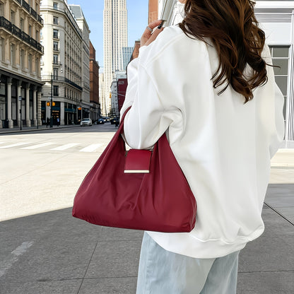 Τσάντα Tote με μπρελόκ 🛒 Δύο σε ένα, μεγάλης χωρητικότητας τσάντα αγορών, φορητή, οικολογική και ελαφριά ✨