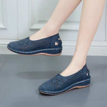 🥿 Καλοκαιρινά Slip-On Παπούτσια από Γνήσιο Δέρμα – Κομμένα και Αναπνέοντα, Ανατομική Σόλα με Σφήνα, 5 Χρώματα, Μεγέθη 35-43! ☀️✨