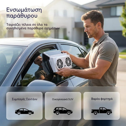ΕΚΠΤΩΣΗ 50%🌀 Ανεμιστήρας αυτοκινήτου με ηλιακή ενέργεια