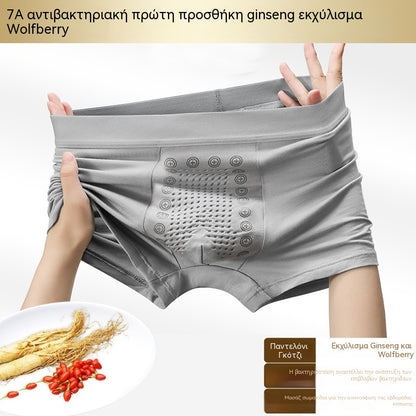 【Σετ 3 τεμαχίων】Ανδρικά μποξεράκια με μαγνητικό εφέ στην ευαίσθητη περιοχή｜Ανεπτυγμένα και αντιβακτηριδιακά｜Κοπή χωρίς πλαϊνές ραφές