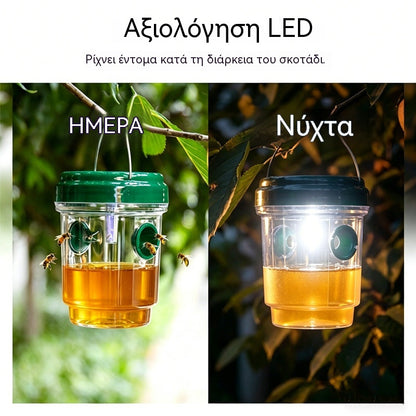 🐝Ηλιακή κρεμαστή παγίδα για σφήκες