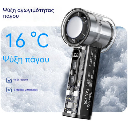 🔥【Προσφορά περιορισμένης διάρκειας】🌀Μίνι ανεμιστήρας ψύξης, διαφανής μηχανικός ανεμιστήρας στροβίλου