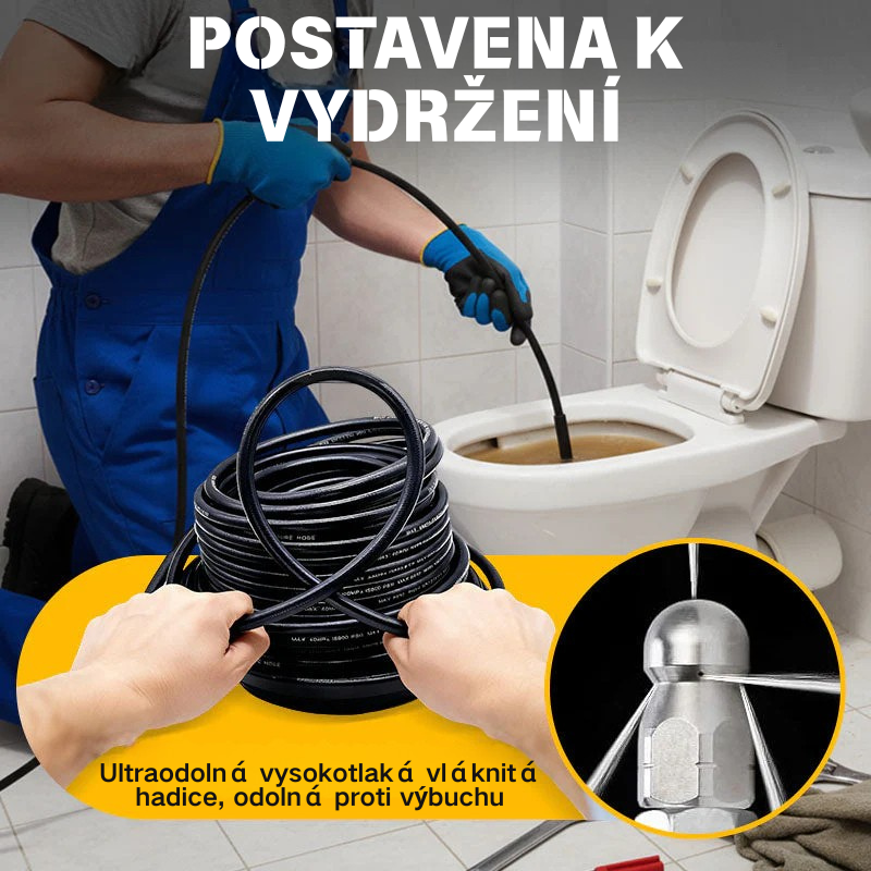 💦 50% ΕΚΠΤΩΣΗ ΑΜΕΣΗ! 🚿 Κιτ ψεκαστήρων αποχέτευσης 5800PSI - Ακροφύσιο και εύκαμπτος σωλήνας υψηλής πίεσης για φραγμένες αποχετεύσεις/σωλήνες🔧📦