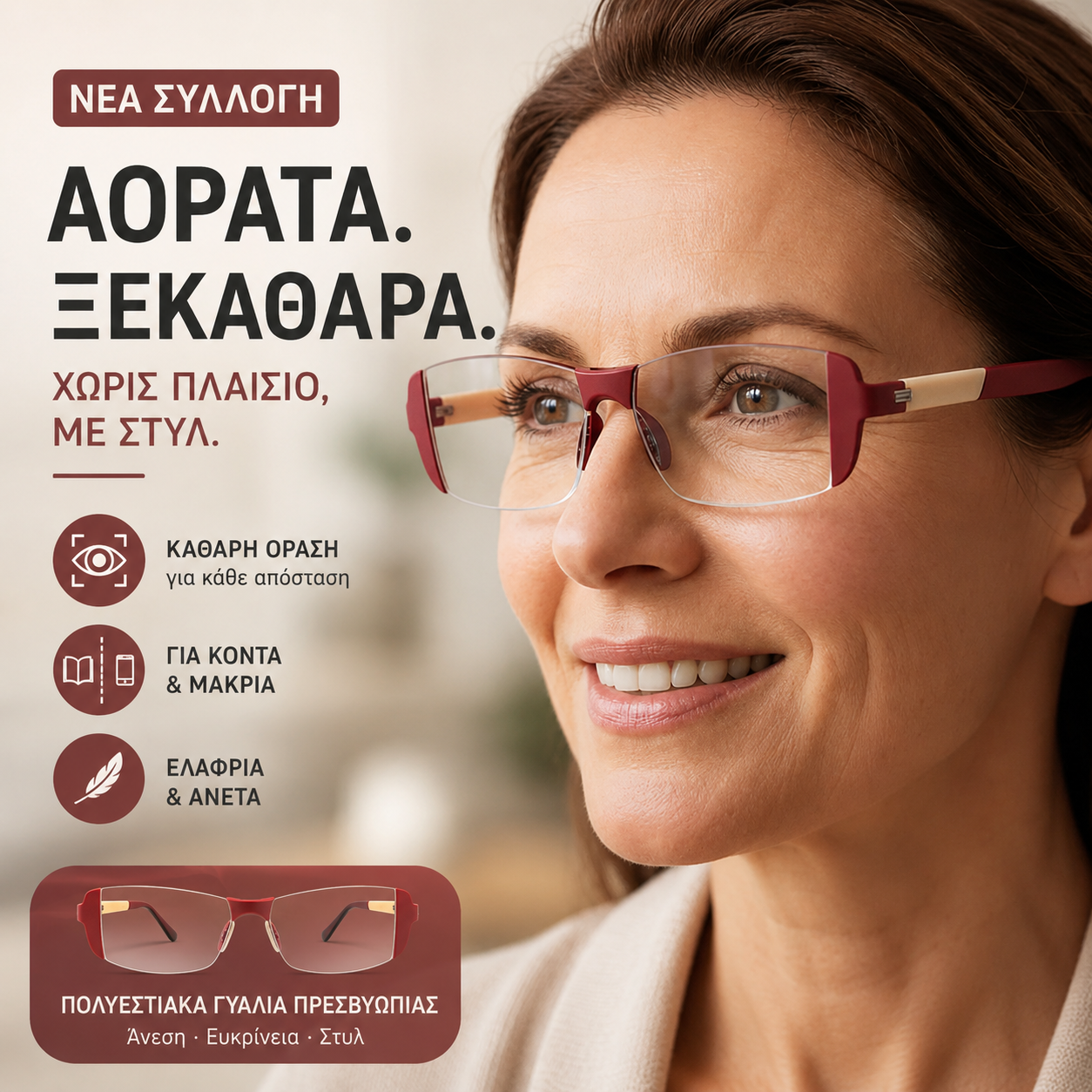 👓Γυαλιά που μπλοκάρουν το μπλε φως και αντι-κόπωση για κοντινή και μακρινή όραση