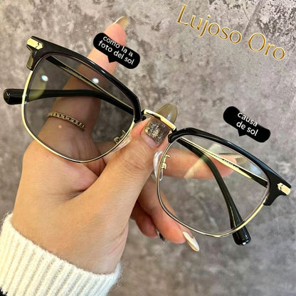 Gafas inteligentes con zoom automático contra la luz azul