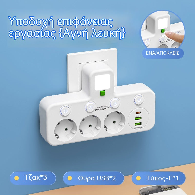 🥳Ειδική Προσφορά 2026🔥 Έξυπνη Πρίζα με Προστασία Υπερφόρτωσης και Κλείδωμα Ασφαλείας για Παιδιά🔌