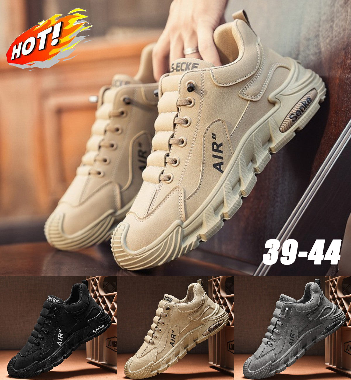 🥾🔥(39-44) Ανδρικά αδιάβροχα και αναπνεύσιμα casual παπούτσια, μαλακές σόλες, άνετα στη χρήση
