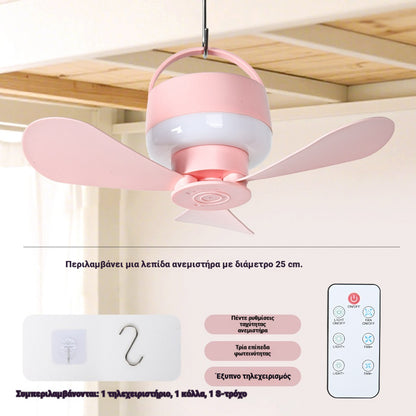 ⏰ Vremenski ograničena ponuda: Punjivi stropni ventilator s LED svjetlom! 🌬️✨