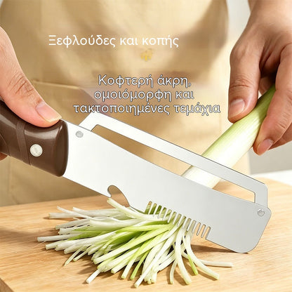 ✅【Αγοράστε 1 και πάρτε 1 δωρεάν!】🧅🔪 Πολυλειτουργικός Αποφλοιωτής Κουζίνας 3 σε 1: Ξεφλουδίζει, κόβει σε φέτες και ανοίγει καπάκια μπουκαλιών! 🔥